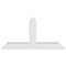 Ekena Millwork Portland Architectural Grade PVC Gable Bracket, 60"W x 30"H x 6"D x 6"F, 12/12 Pitch GBP060X30X0606POR00 - alternate 3
